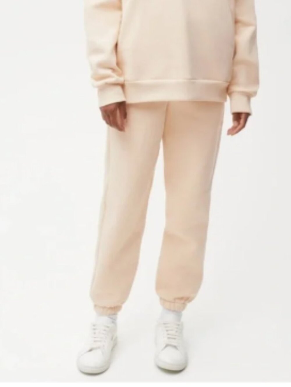 PANGAIA | Heavyweight recycled cotton track pants—sand | S